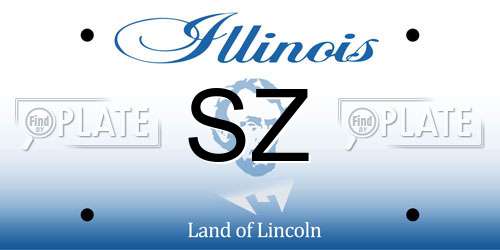 SZ Illinois License Plate