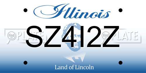 SZ4I2Z Illinois License Plate