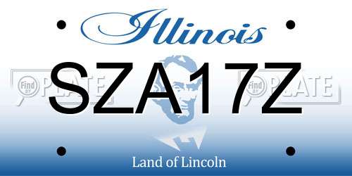 SZA17Z Illinois License Plate