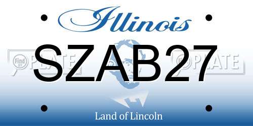 SZAB27 Illinois License Plate