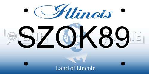 SZOK89 Illinois License Plate