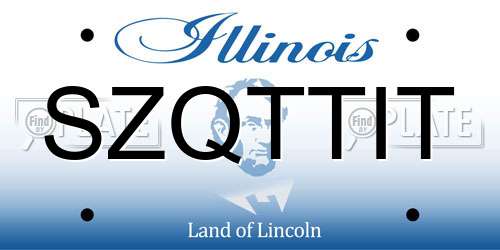 SZQTTIT Illinois License Plate