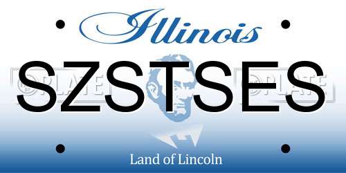 SZSTSES Illinois License Plate