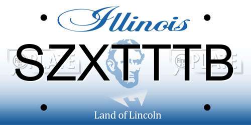 SZXTTTB Illinois License Plate