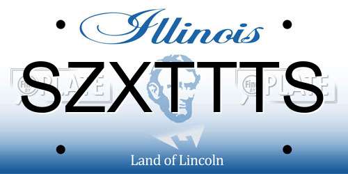 SZXTTTS Illinois License Plate