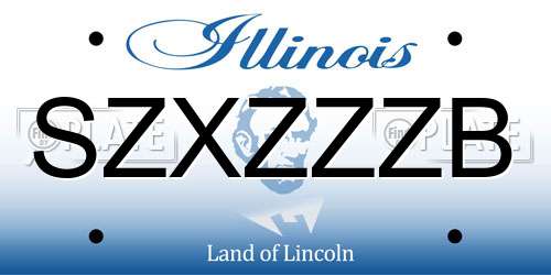 SZXZZZB Illinois License Plate