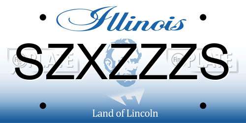 SZXZZZS Illinois License Plate