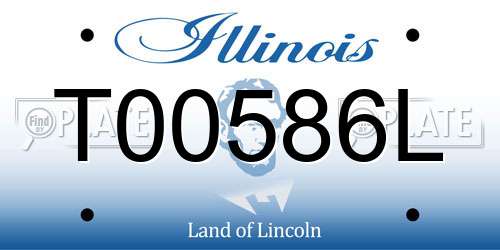 T00586L Illinois License Plate