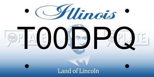 T00DPQ Illinois License Plate
