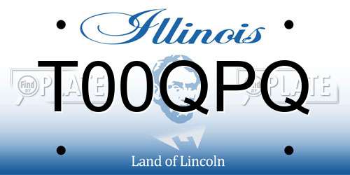 T00QPQ Illinois License Plate