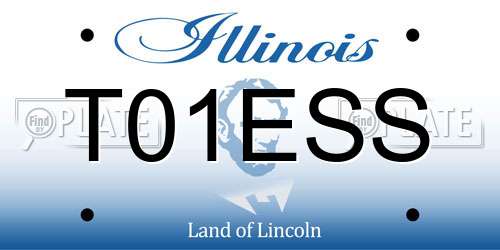 T01ESS Illinois License Plate