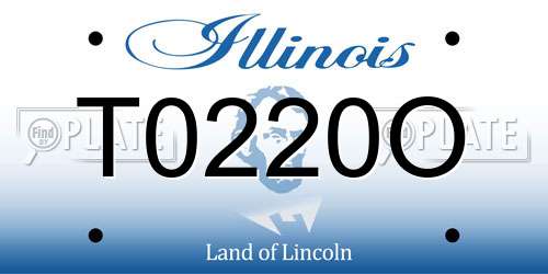 T0220O Illinois License Plate