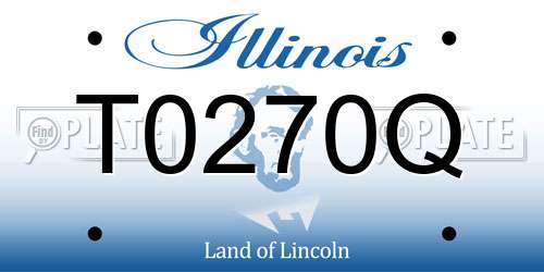 T0270Q Illinois License Plate