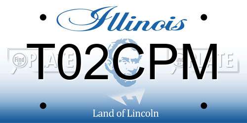 T02CPM Illinois License Plate