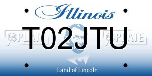 T02JTU Illinois License Plate