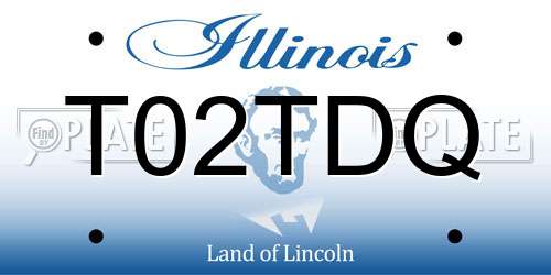 T02TDQ Illinois License Plate
