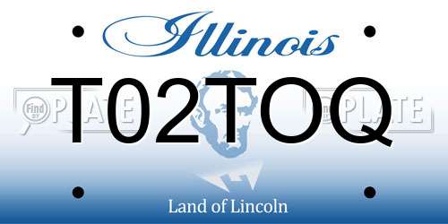 T02TOQ Illinois License Plate