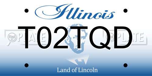 T02TQD Illinois License Plate