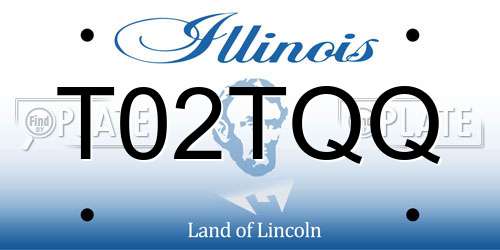 T02TQQ Illinois License Plate