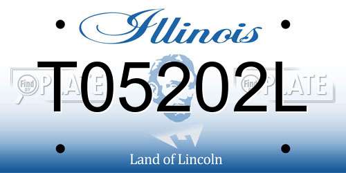 T05202L Illinois License Plate