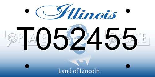 T052455 Illinois License Plate