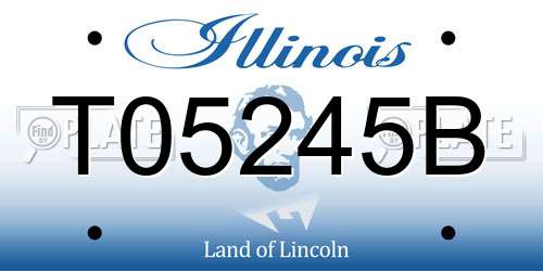 T05245B Illinois License Plate