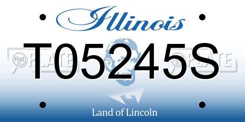 T05245S Illinois License Plate