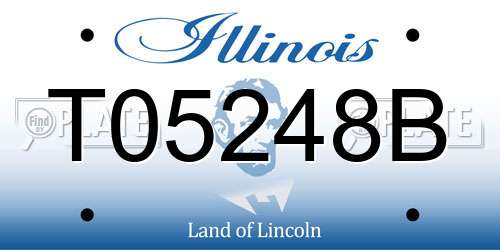 T05248B Illinois License Plate