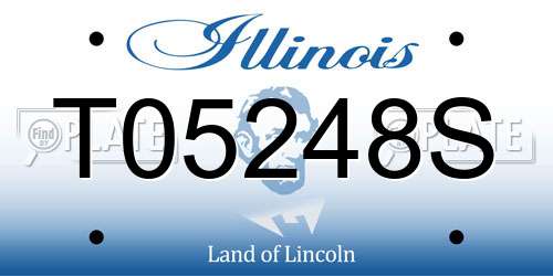 T05248S Illinois License Plate