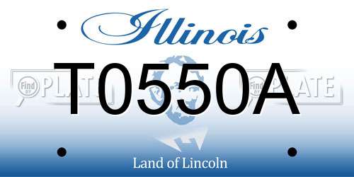 T0550A Illinois License Plate