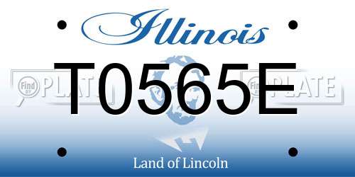 T0565E Illinois License Plate