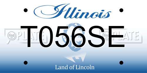 T056SE Illinois License Plate