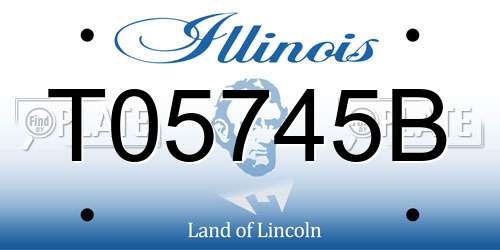 T05745B Illinois License Plate