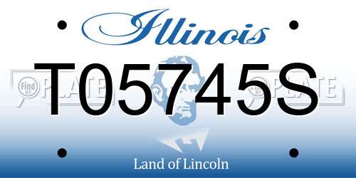 T05745S Illinois License Plate