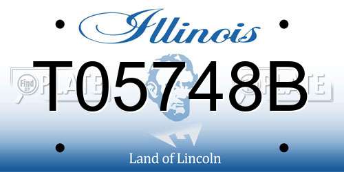 T05748B Illinois License Plate