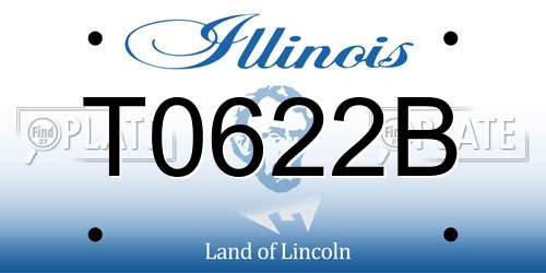 T0622B Illinois License Plate