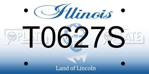 T0627S Illinois License Plate