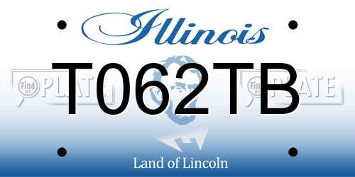 T062TB Illinois License Plate