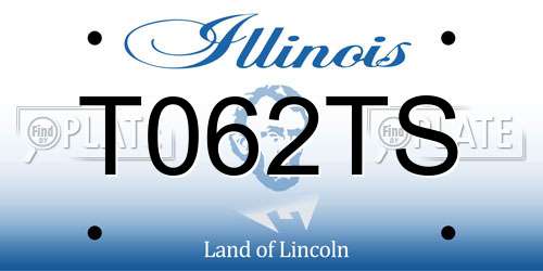 T062TS Illinois License Plate