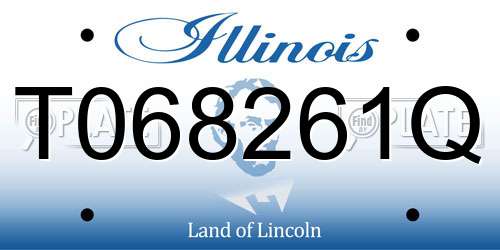 T068261Q Illinois License Plate