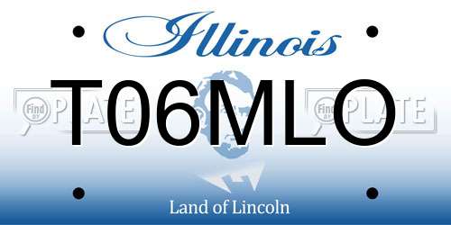 T06MLO Illinois License Plate