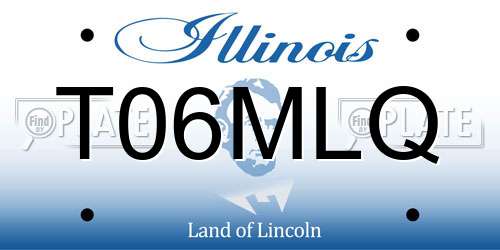 T06MLQ Illinois License Plate