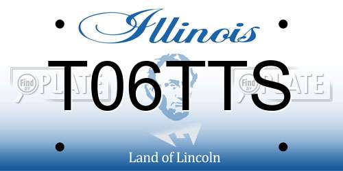 T06TTS Illinois License Plate