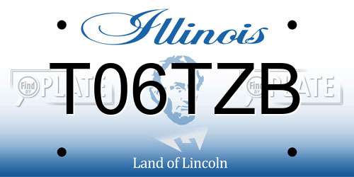 T06TZB Illinois License Plate