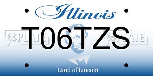 T06TZS Illinois License Plate