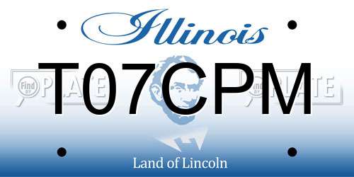 T07CPM Illinois License Plate