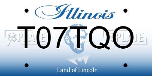 T07TQO Illinois License Plate