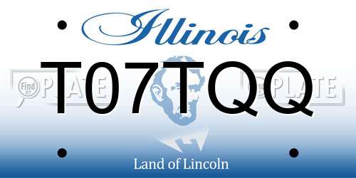 T07TQQ Illinois License Plate