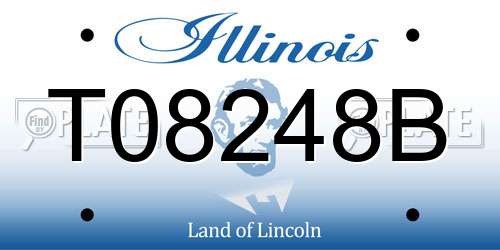 T08248B Illinois License Plate
