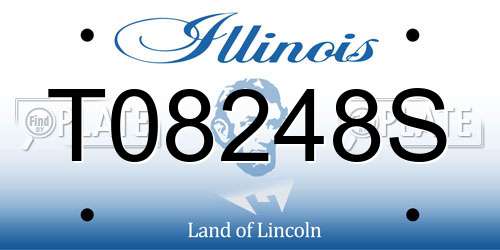 T08248S Illinois License Plate